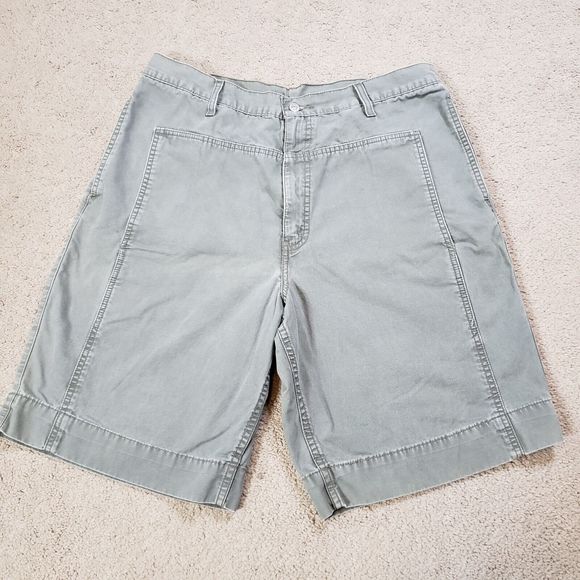 Levi's Other - Vintage Y2K Levis Shorts Mens 36 Green Baggy Loose Skater Large Square Pockets